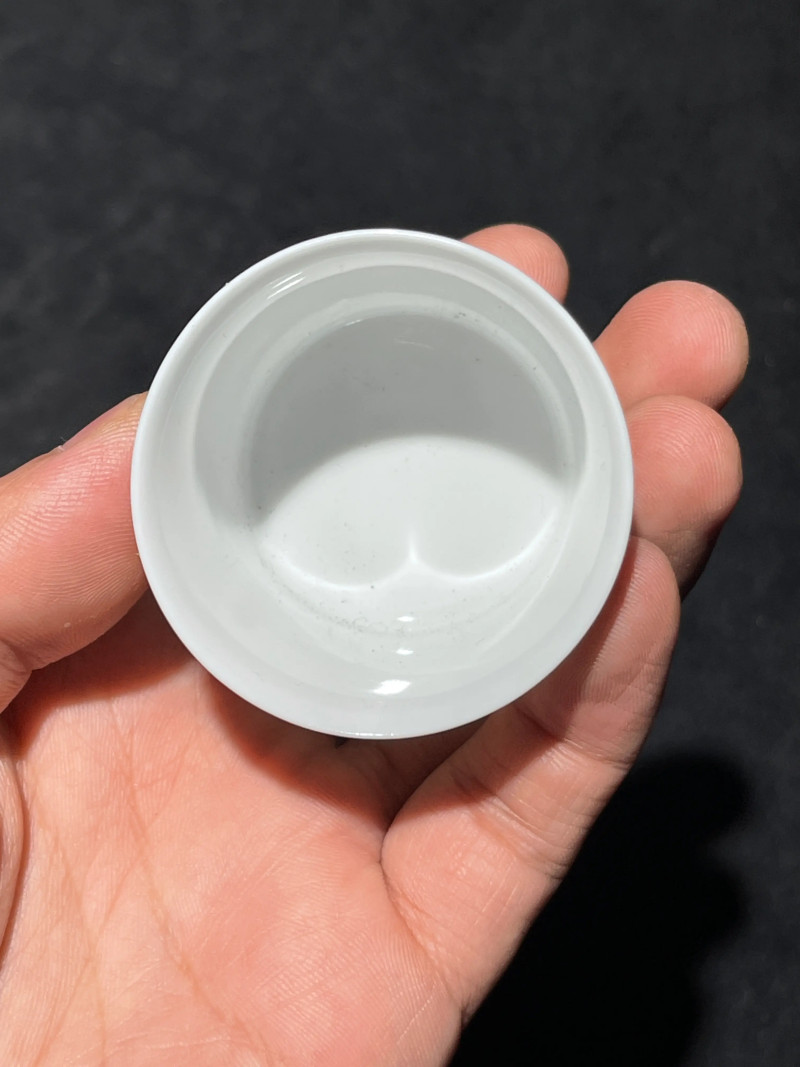 解放初 雷火莲风格粉彩十八罗汉杯一套十八件 - 图63
