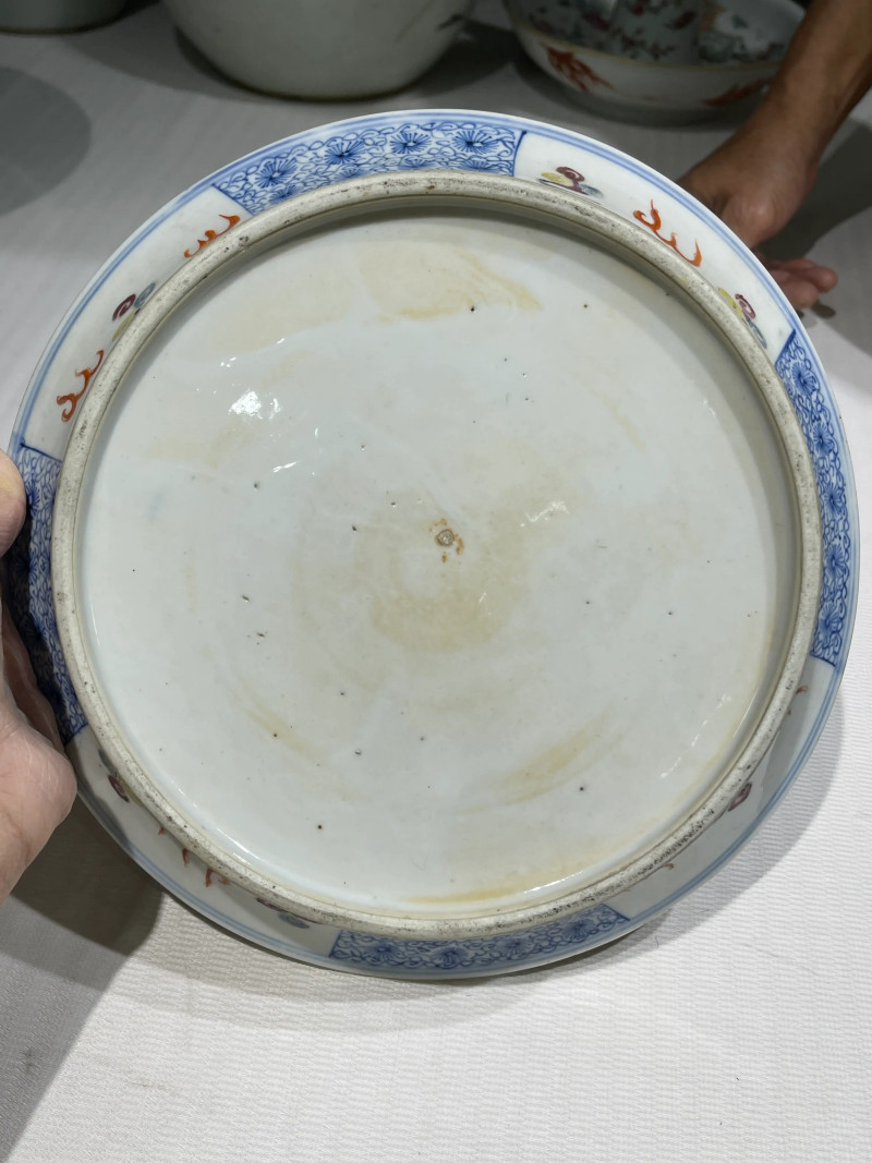 清代 粉彩花盆七件 - 图18