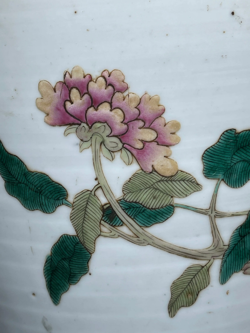 民国 粉彩花卉纹大瓶 - 图6
