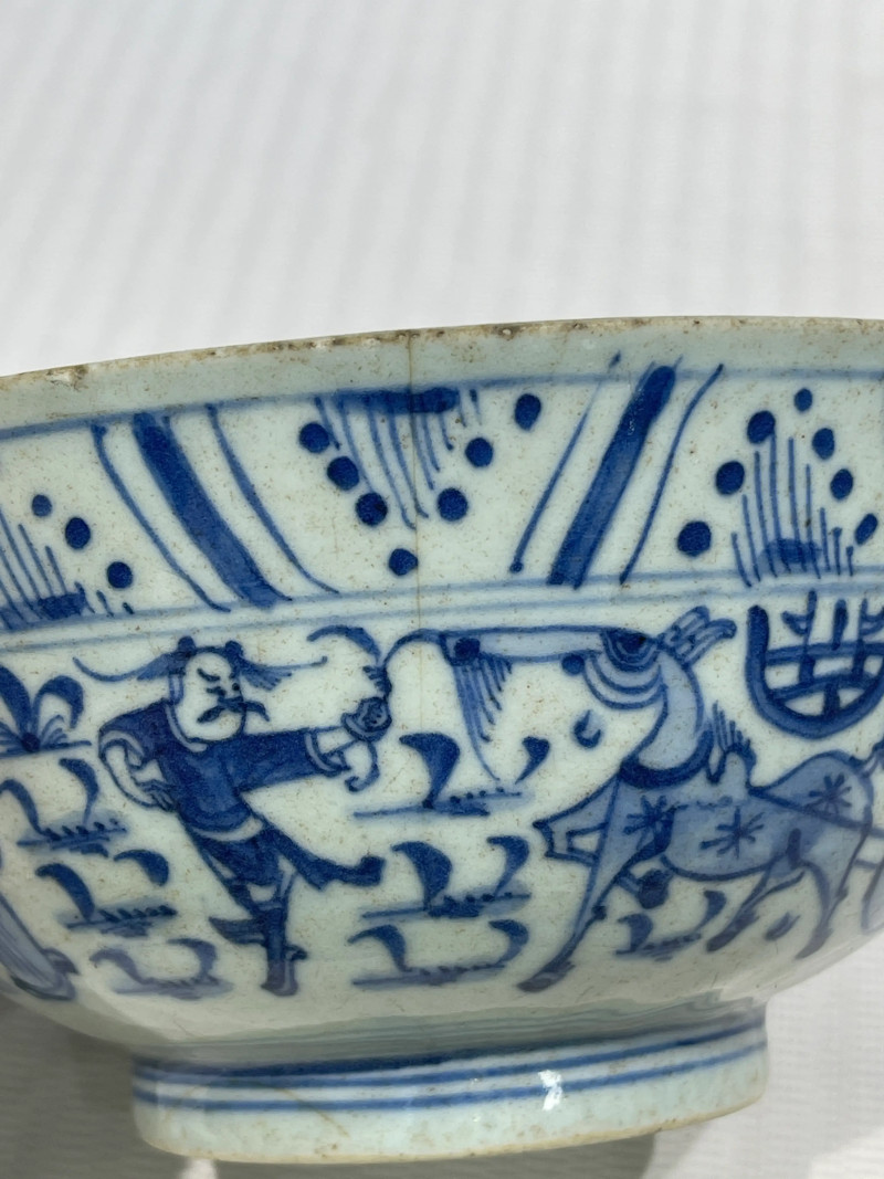 清代 颜色釉、青花瓷器一组三件 - 图13