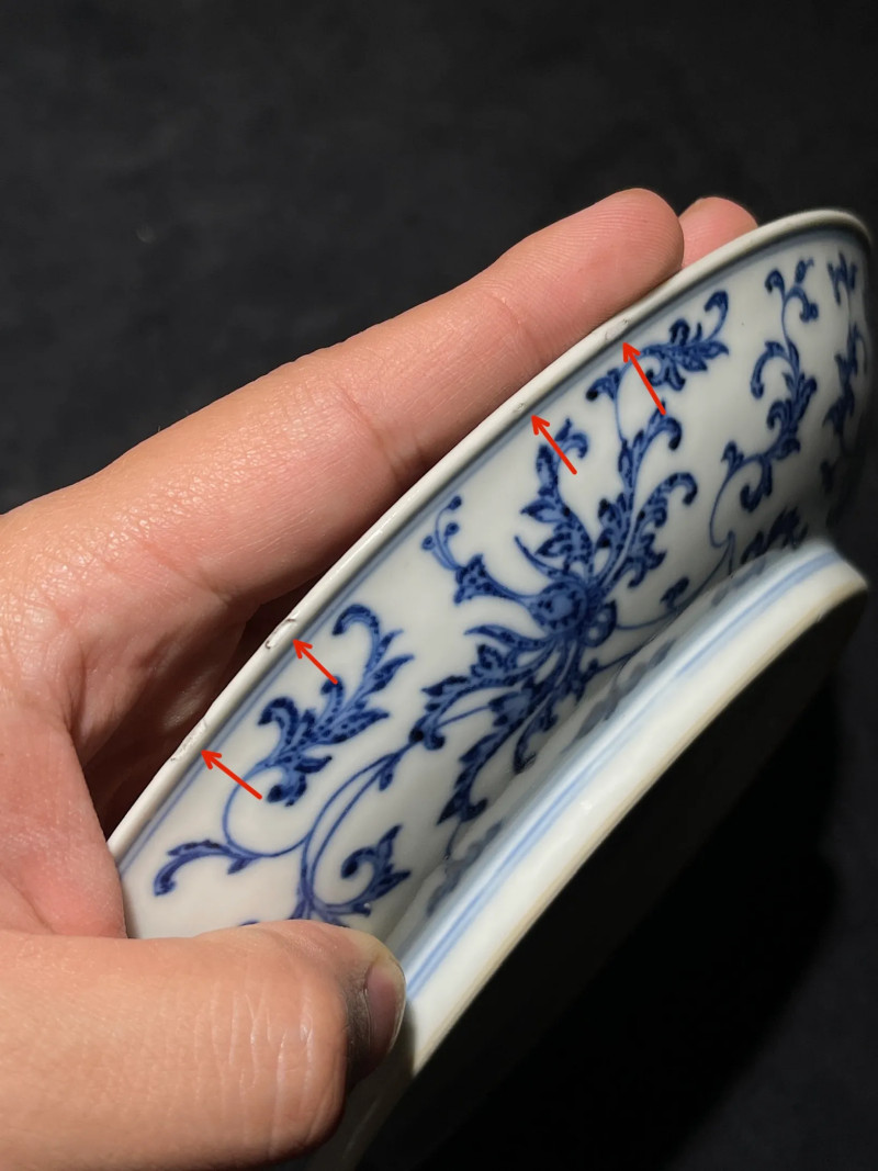 清雍正 青花巴洛克风格大盘 - 图12