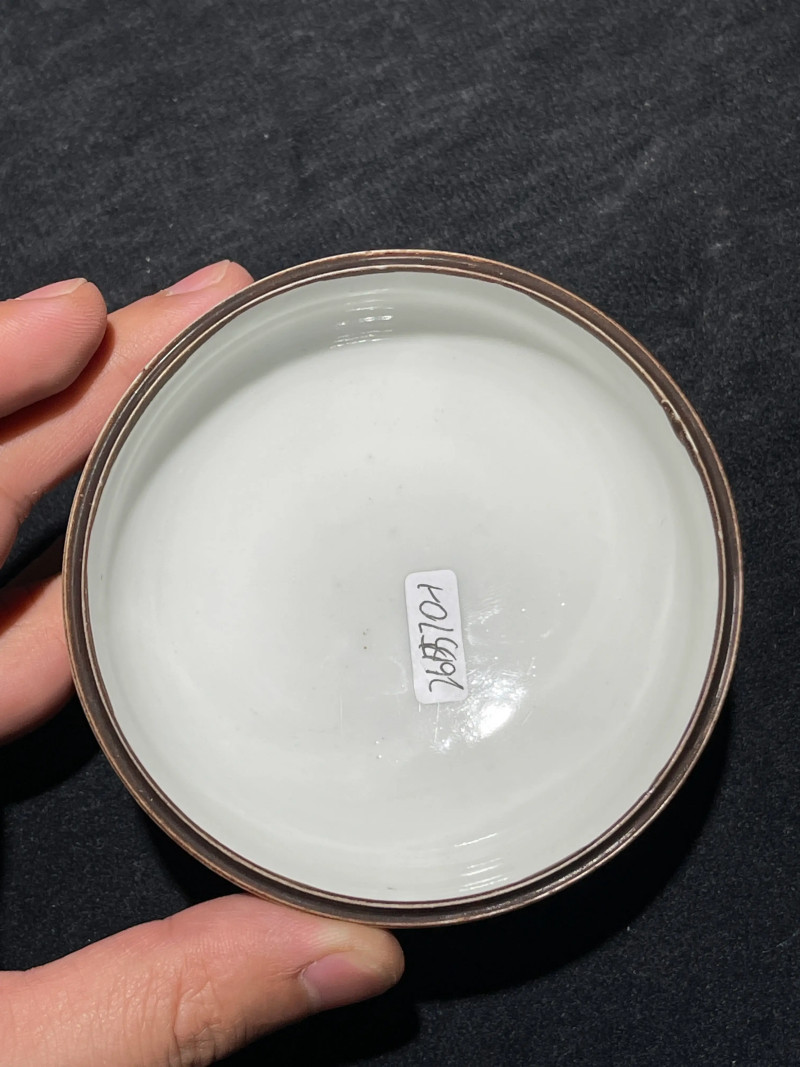 清晚期 汪友堂画浅绛彩山水纹盖罐 - 图15