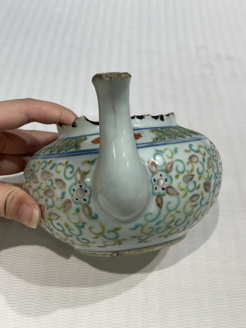 民国 粉彩瓷器一组五件 - 图20