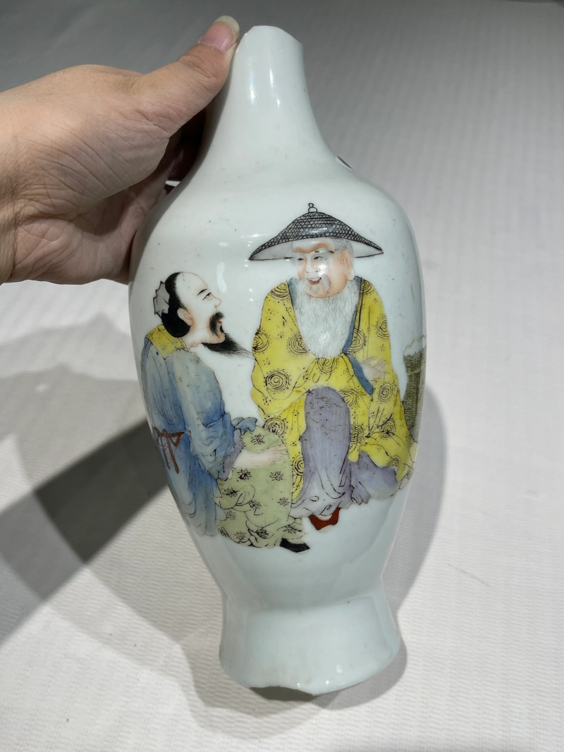 清代 粉彩人物纹瓷器一组十四件 - 图23
