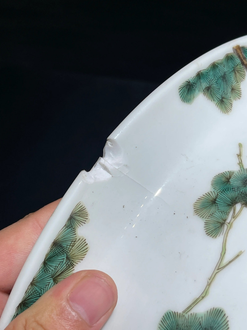 民国 粉彩双鹿纹花盆一对 - 图22