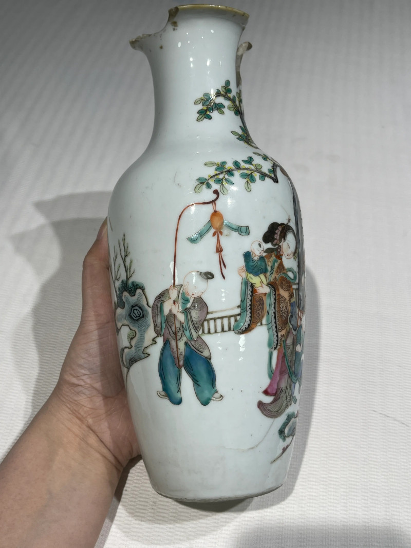清代 粉彩人物纹瓷器一组十四件 - 图43