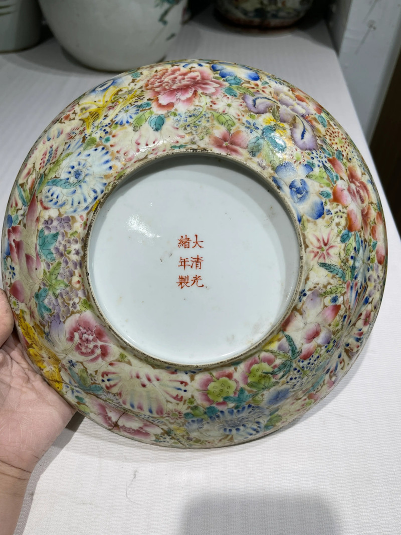 清代 粉彩瓷器一组七件 - 图28