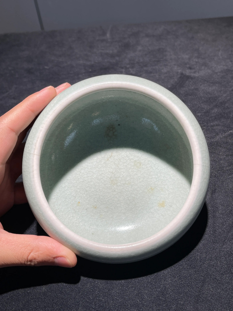 清早期 郎窑绿釉炉 - 图5