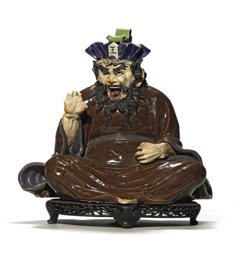 清 龙王瓷塑