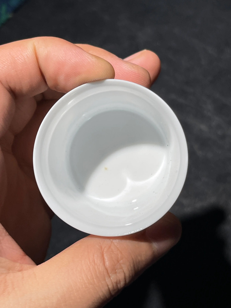 解放初 雷火莲风格粉彩十八罗汉杯一套十八件 - 图9