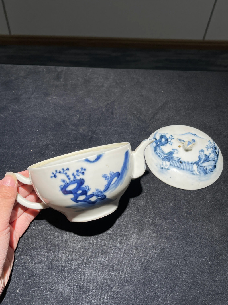 清晚期 青花瓷器一组两件 - 图2
