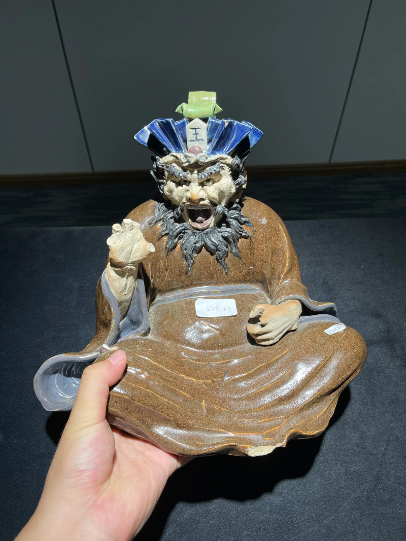 清 龙王瓷塑 - 图2