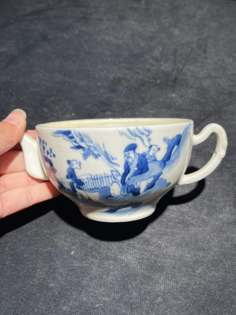 清晚期 青花瓷器一组两件 - 图3