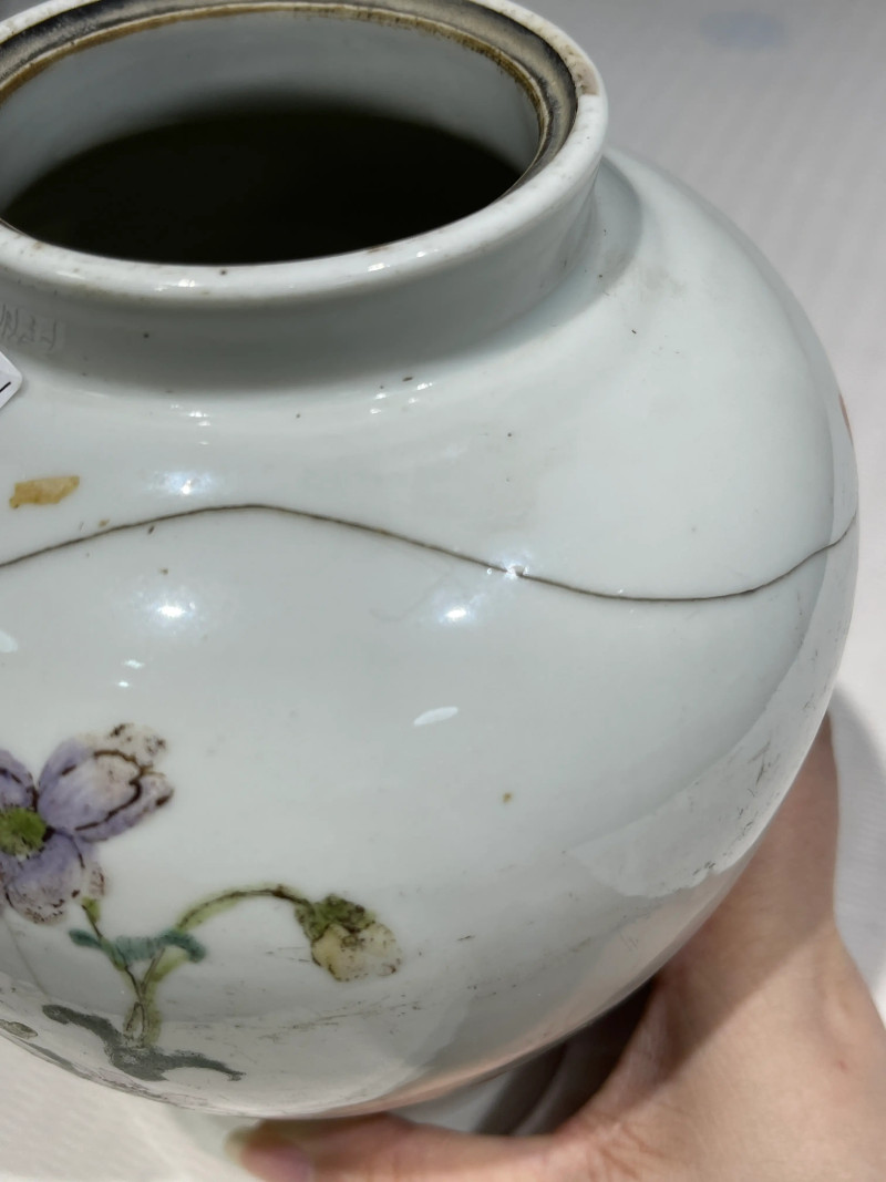 清代 粉彩花鸟纹瓶一组二十一件 - 图19