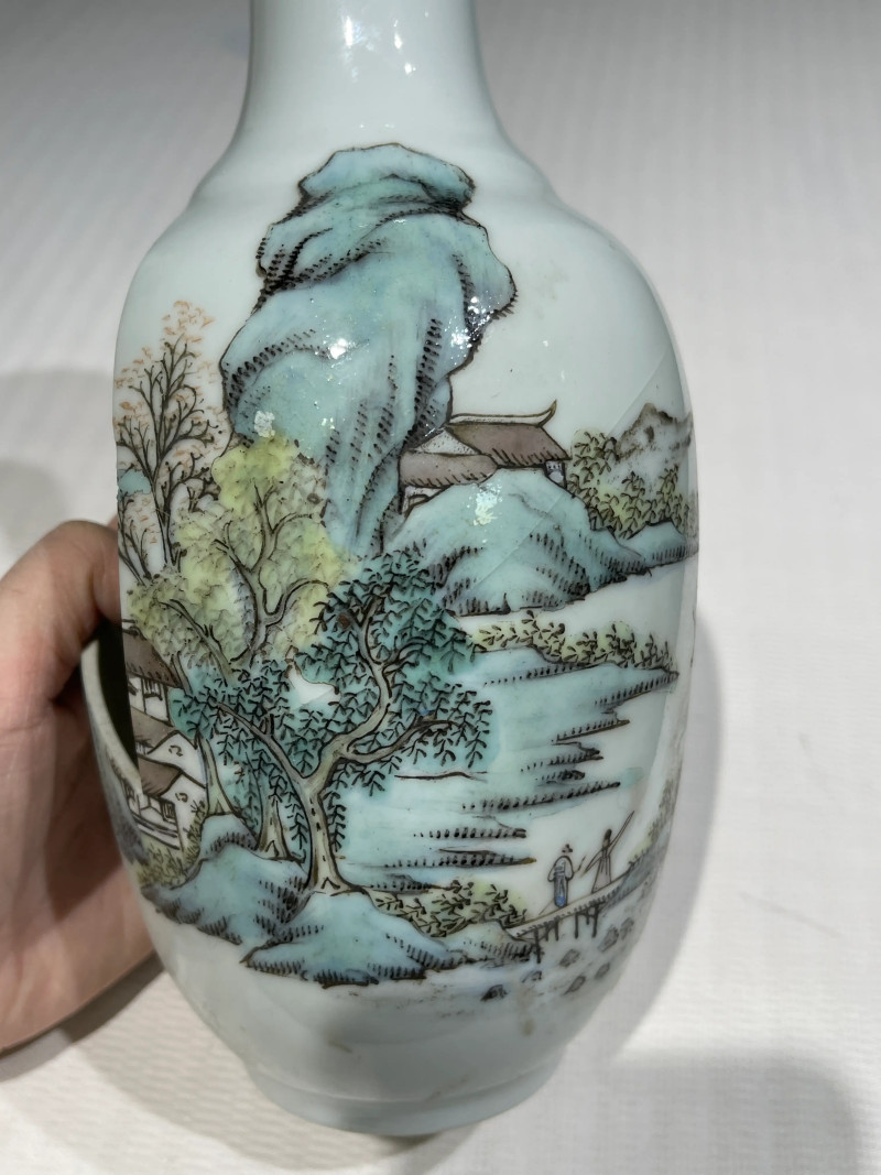 清代 粉彩花鸟纹瓶一组二十一件 - 图52