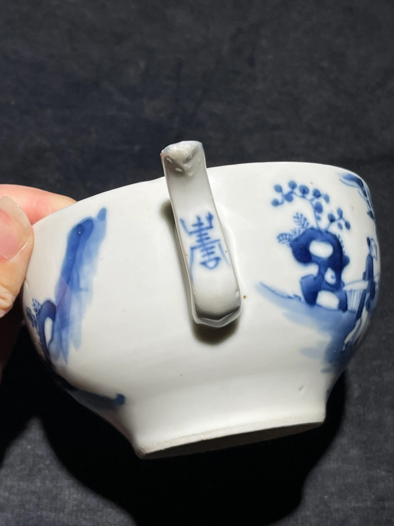 清晚期 青花瓷器一组两件 - 图5