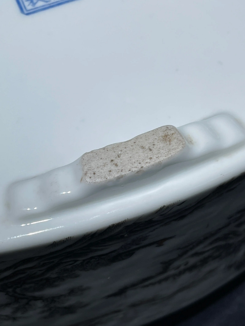 民国 墨彩山水纹花盆一对 - 图22