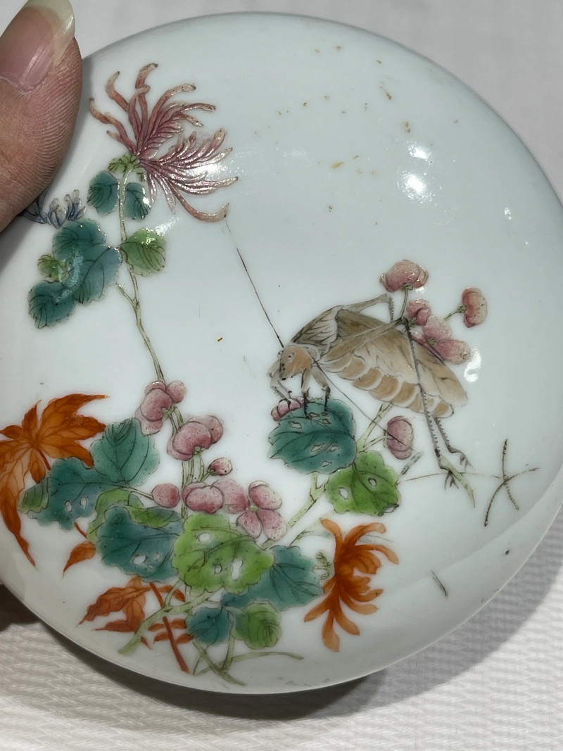 清代 粉彩文房瓷器一组十二件 - 图5