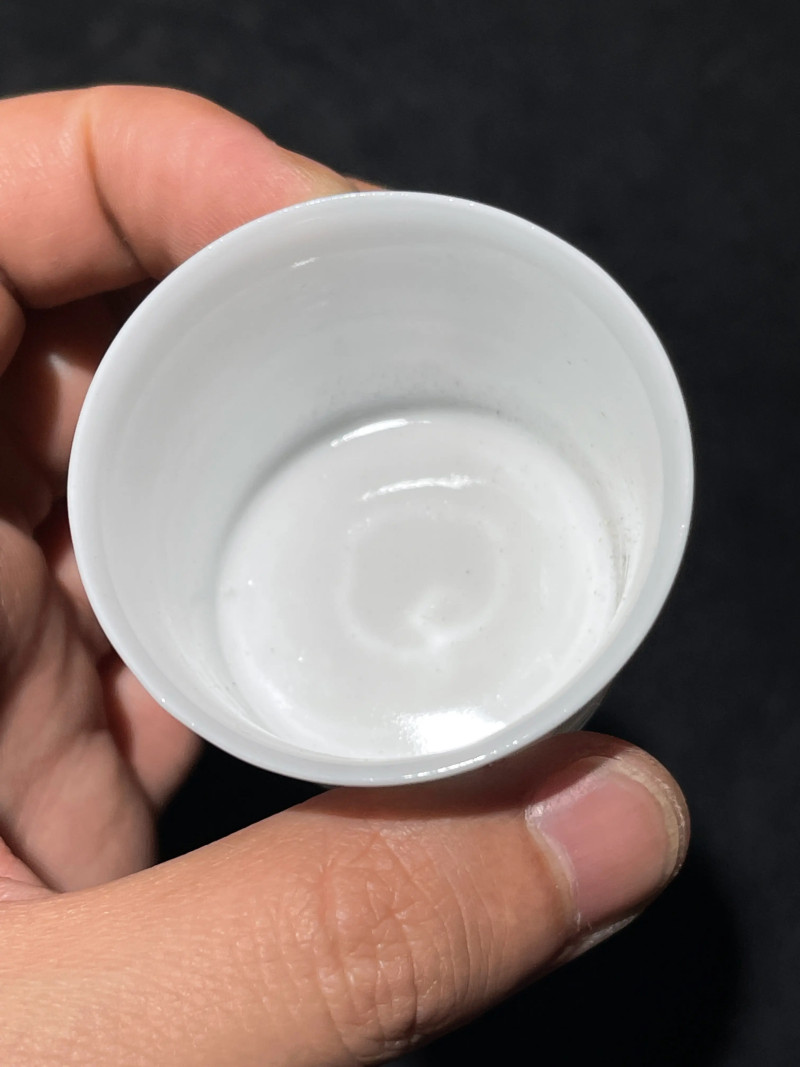 解放初 雷火莲风格粉彩十八罗汉杯一套十八件 - 图51