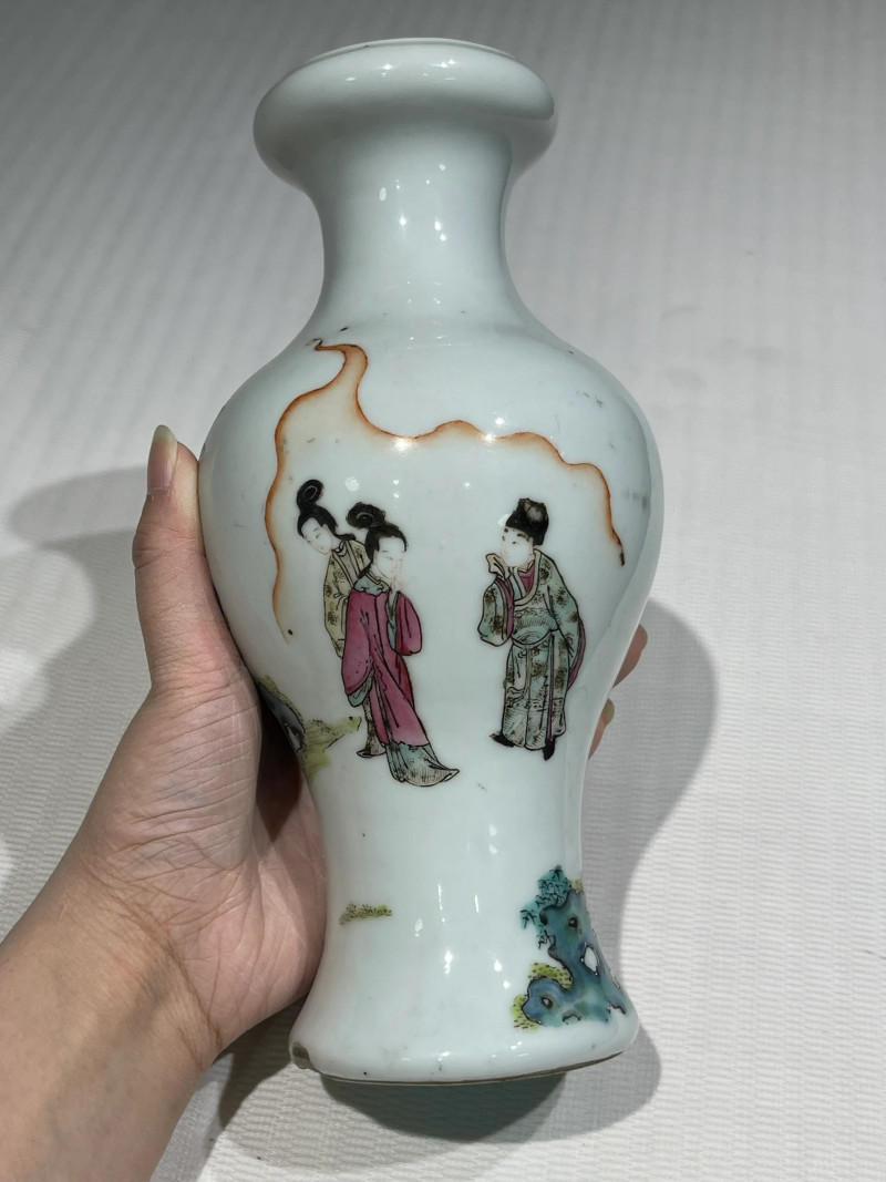 清代 粉彩人物纹瓷器一组十四件 - 图11