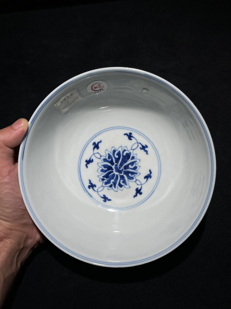 清光绪 青花缠枝莲纹碗 - 图5