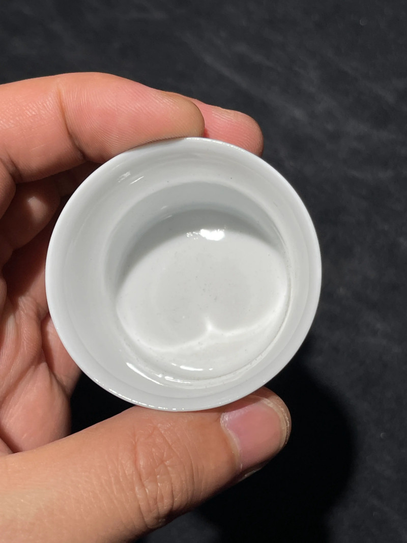 解放初 雷火莲风格粉彩十八罗汉杯一套十八件 - 图14