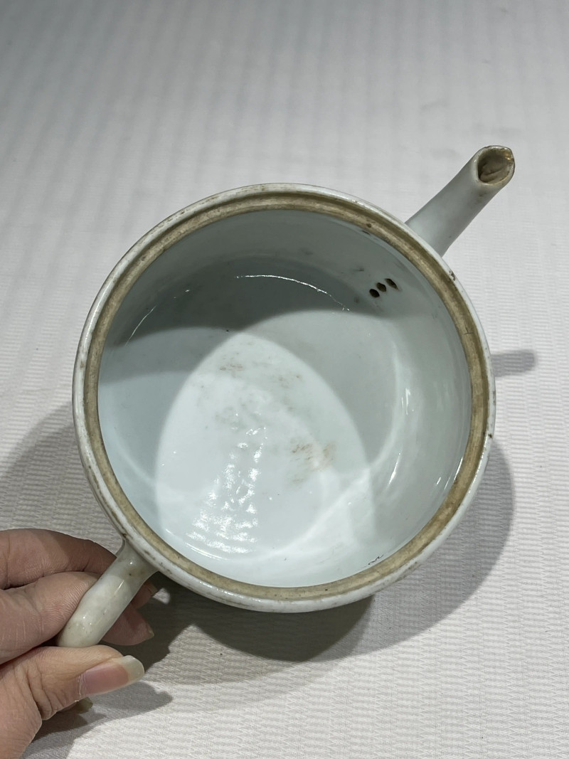 清代 粉彩茶壶一组十二件 - 图81