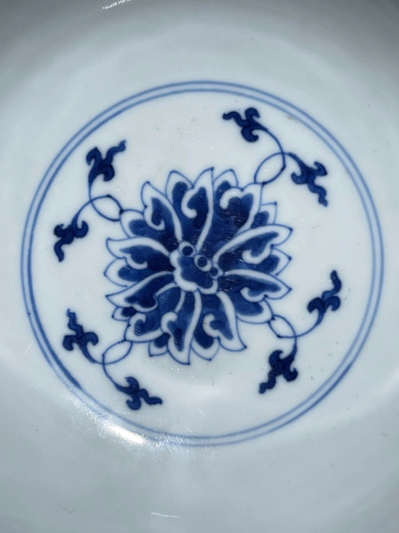 清光绪 青花缠枝莲纹碗 - 图6