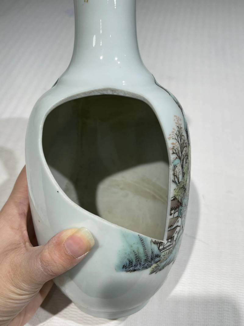 清代 粉彩花鸟纹瓶一组二十一件 - 图55