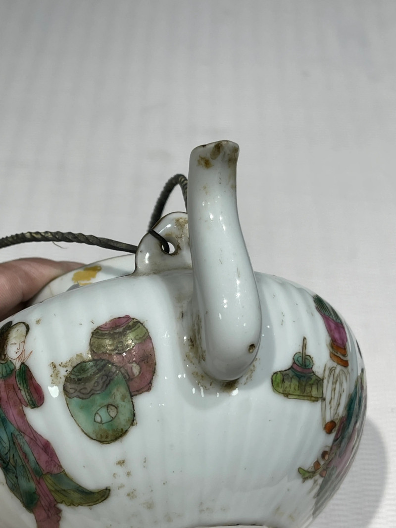 清代 粉彩茶壶一组十五件 - 图30