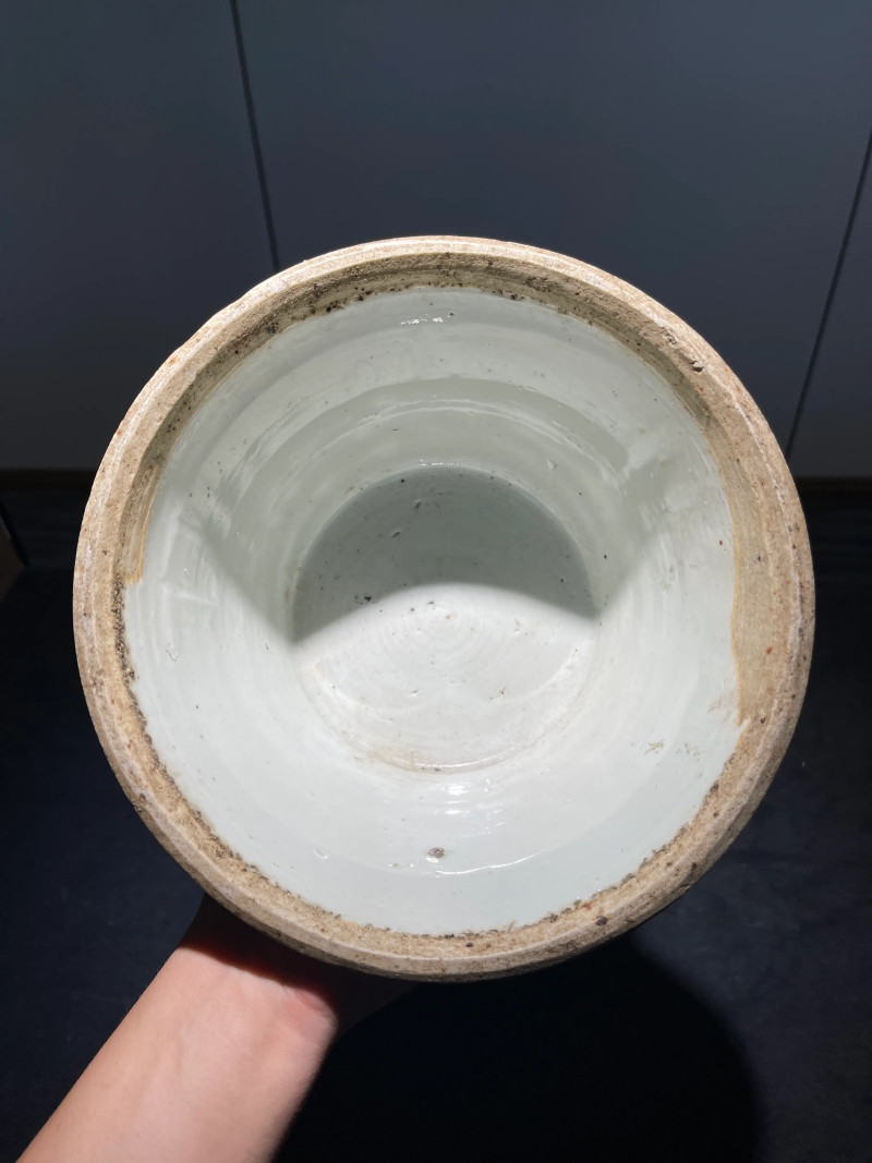 清晚期 粉彩花卉纹花觚一对 - 图16