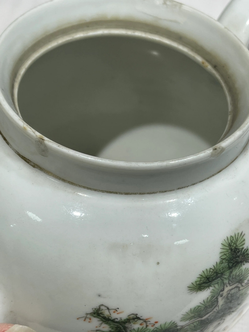 清代 粉彩茶壶一组十二件 - 图22