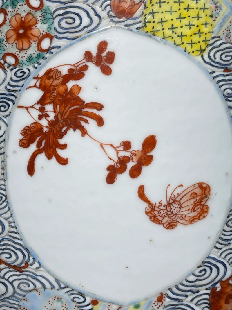 清晚期 粉彩博古纹笔海 - 图6