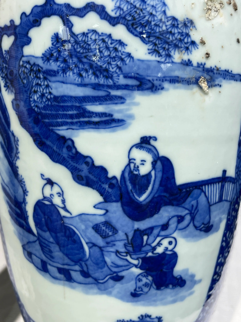 清代 青花瓷器一组七件 - 图37