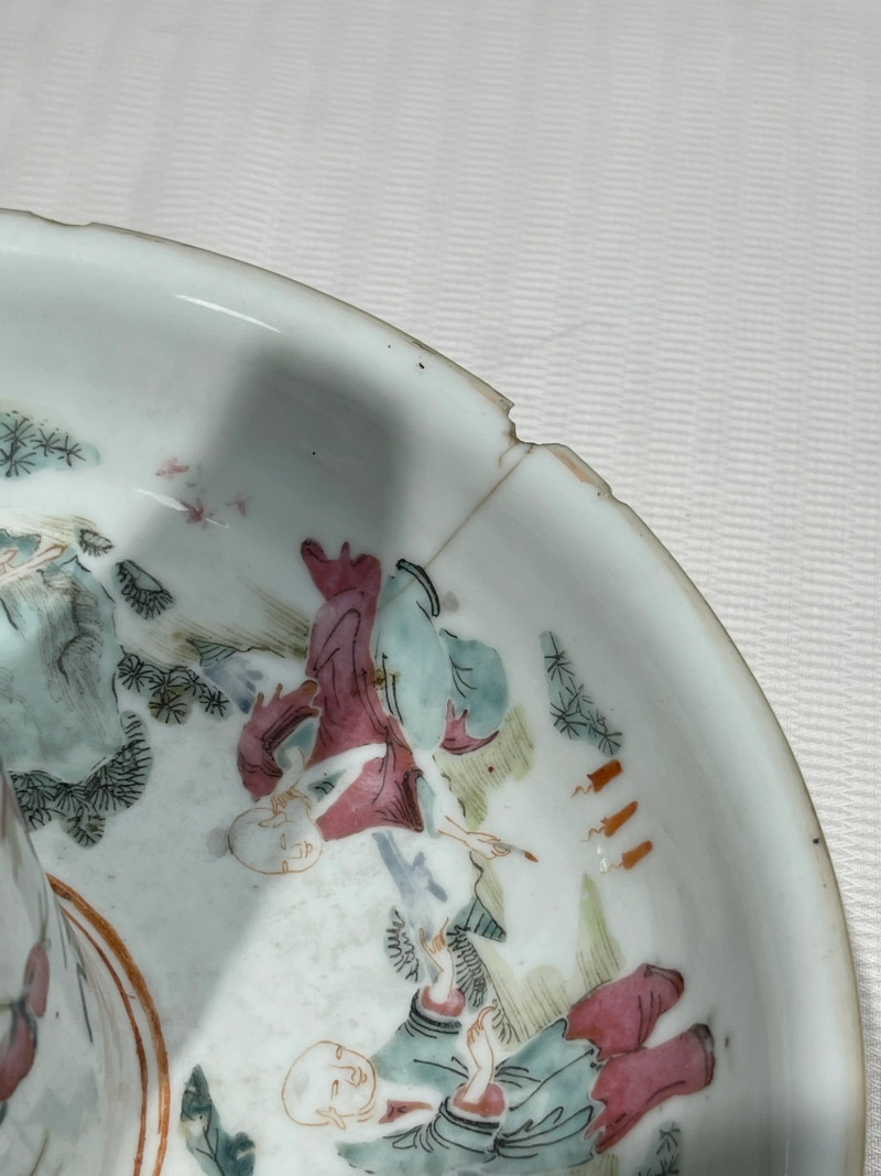 清代 粉彩人物纹瓷器一组十四件 - 图51