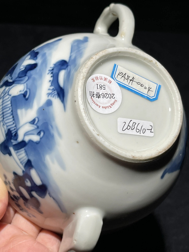 清晚期 青花瓷器一组两件 - 图9