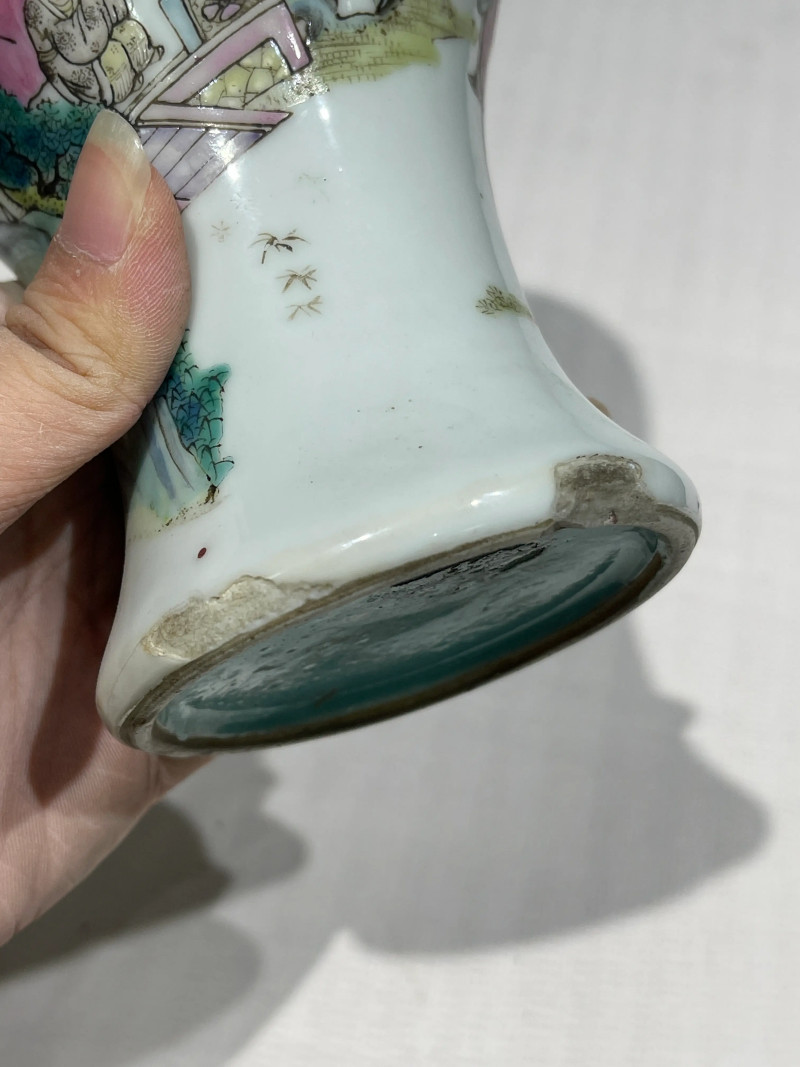 清代 粉彩人物纹瓷器一组十四件 - 图15