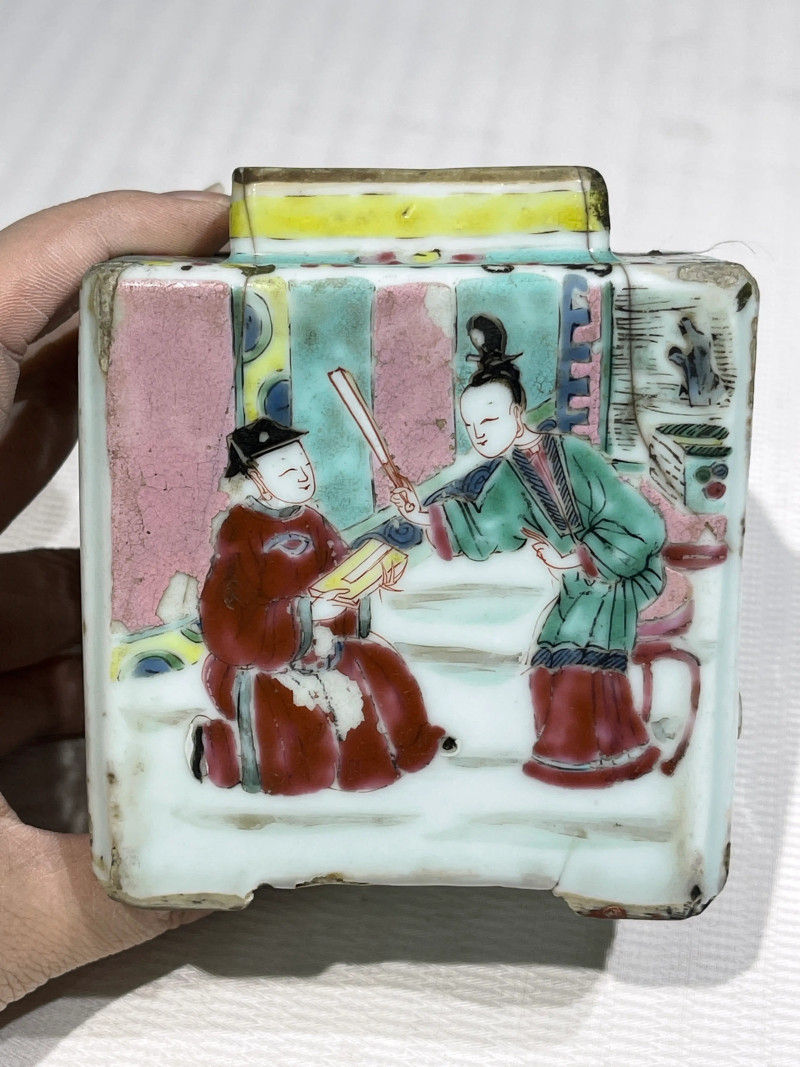 清代 粉彩茶壶一组十五件 - 图68