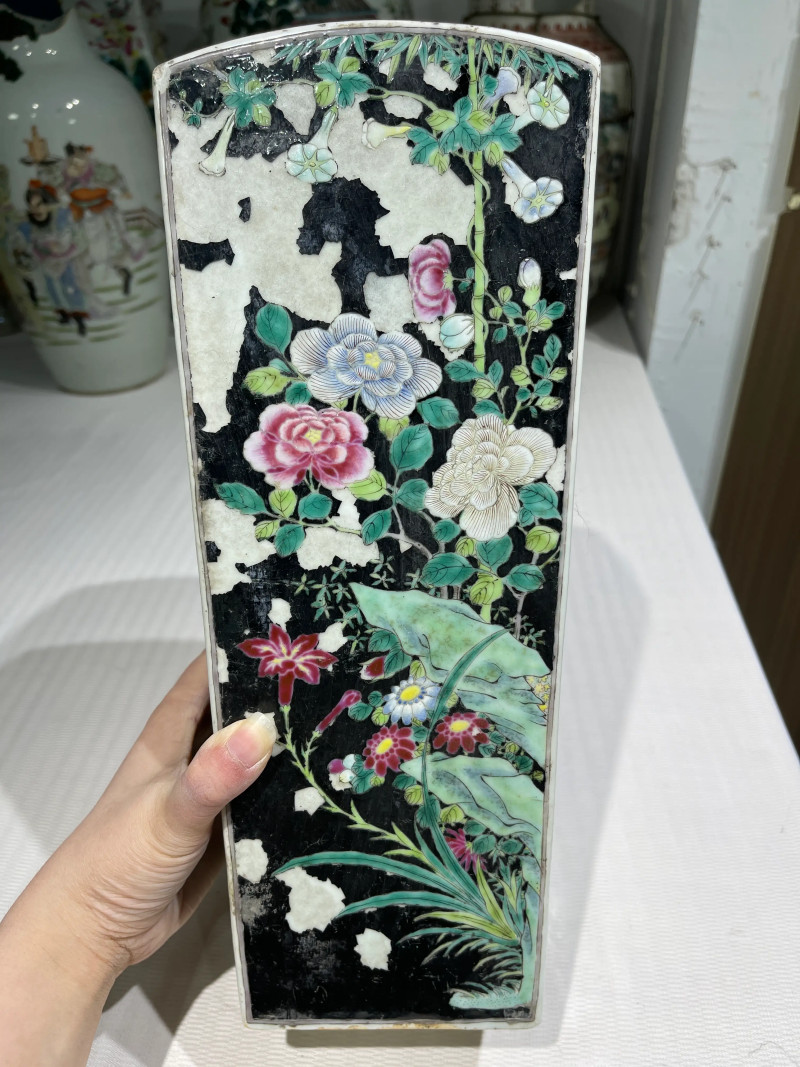 清代 粉彩花鸟纹瓶一组二十一件 - 图97