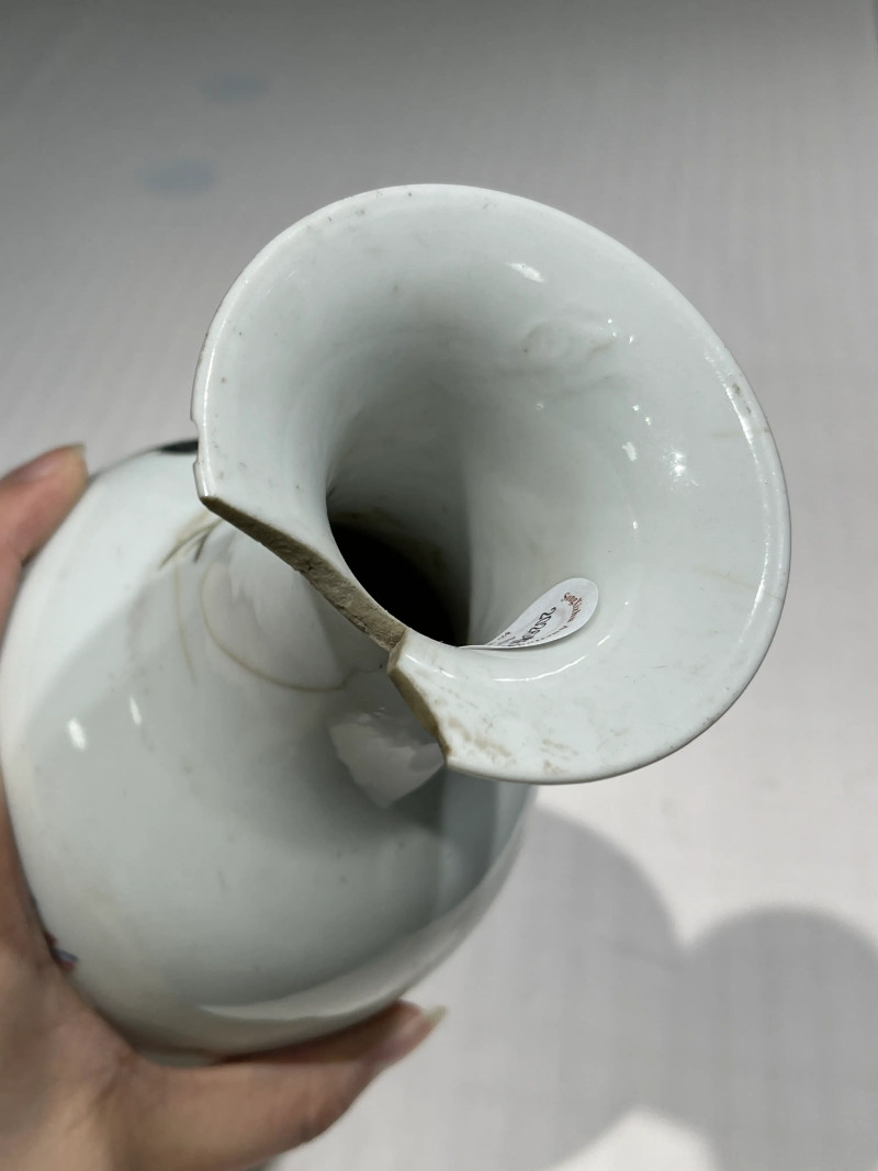 清代 粉彩花鸟纹瓶一组二十一件 - 图60