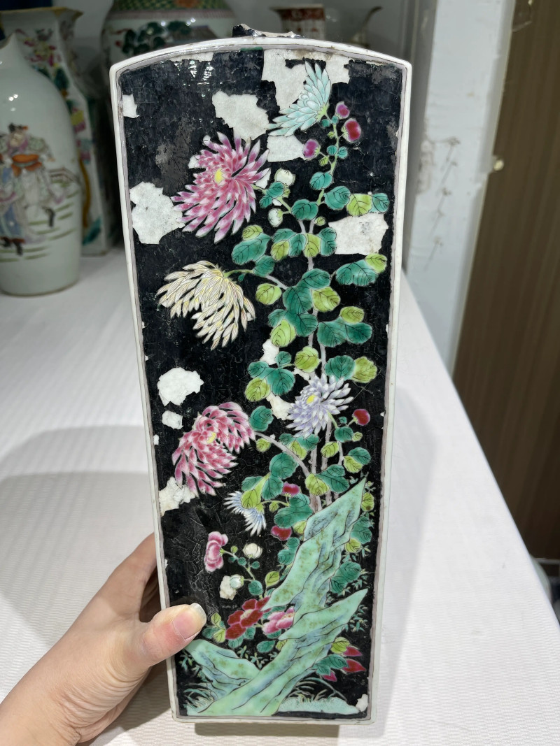 清代 粉彩花鸟纹瓶一组二十一件 - 图98