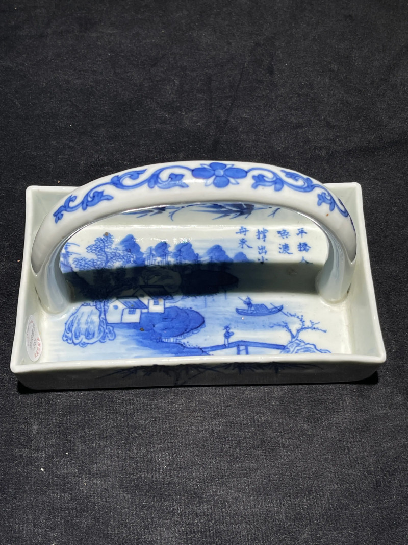 清晚期 青花瓷器一组两件 - 图13