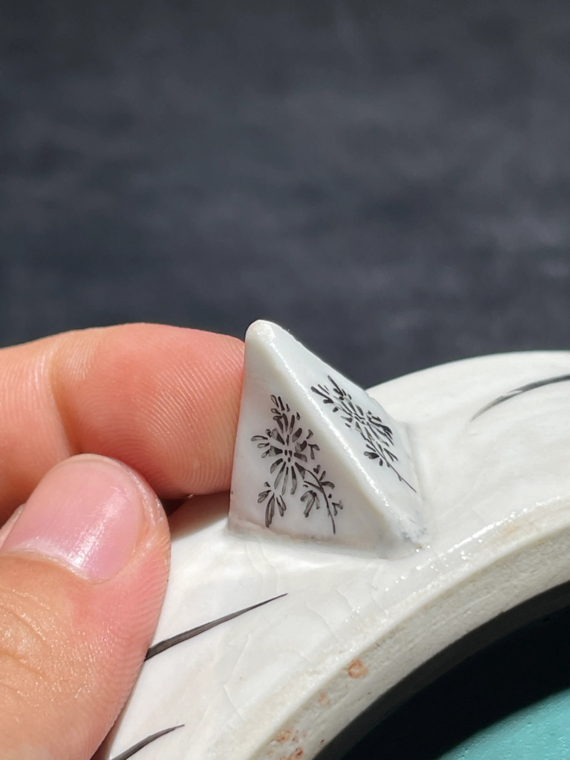 清中期 仿定加彩山水纹砚滴 - 图19