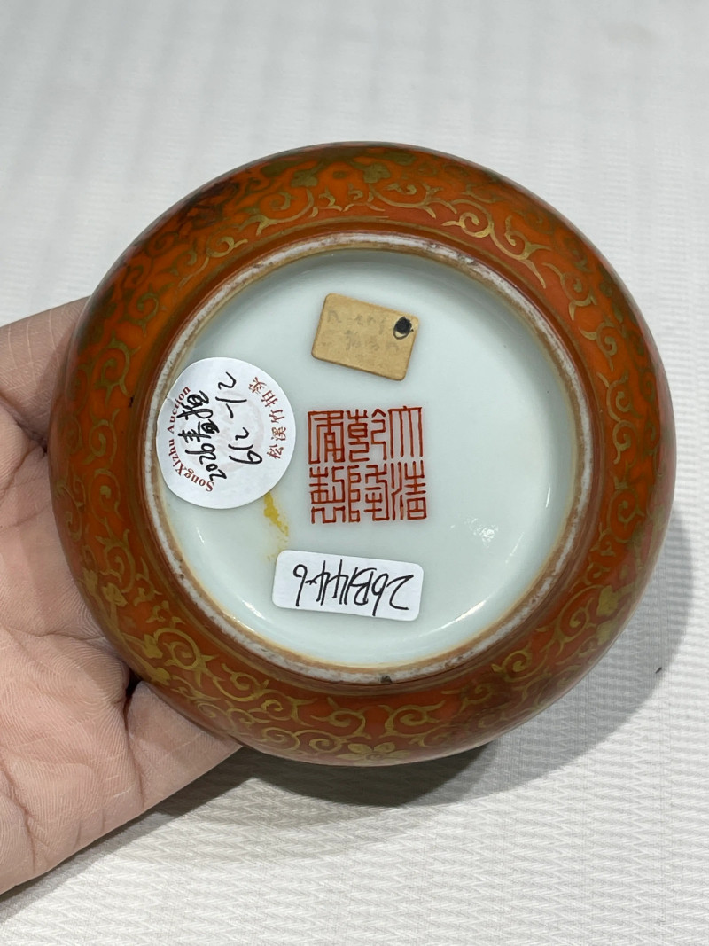 清代 粉彩文房瓷器一组十二件 - 图13