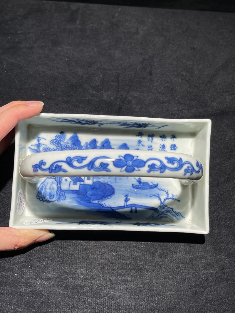 清晚期 青花瓷器一组两件 - 图14