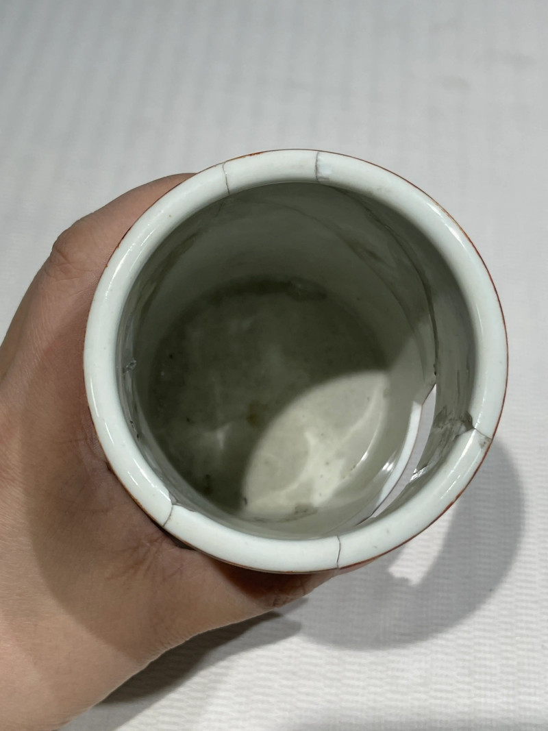 清代 粉彩文房瓷器一组十二件 - 图49