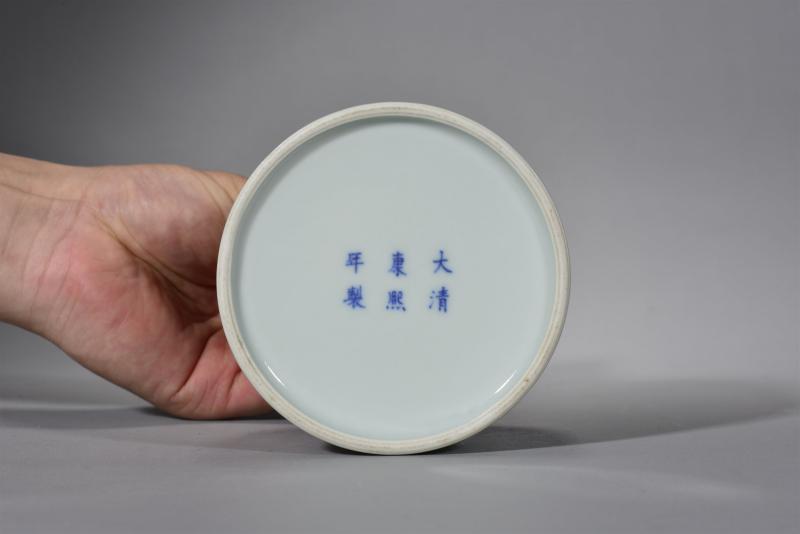清晚期 青花螭龙纹摇铃尊 - 图5
