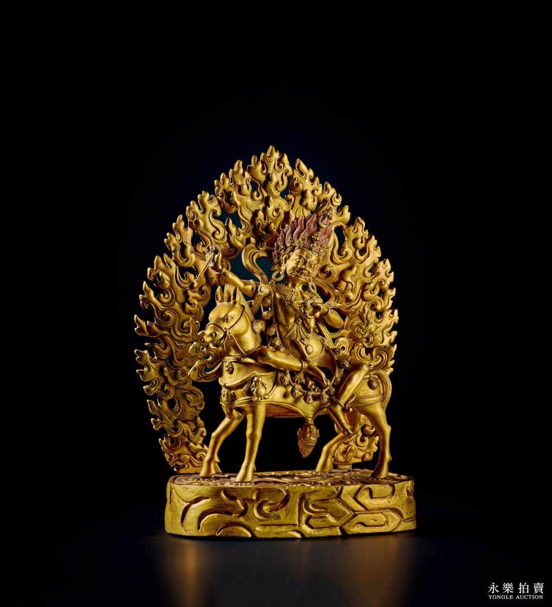 16-17世纪 （扎什伦布寺）铜鎏金吉祥天母