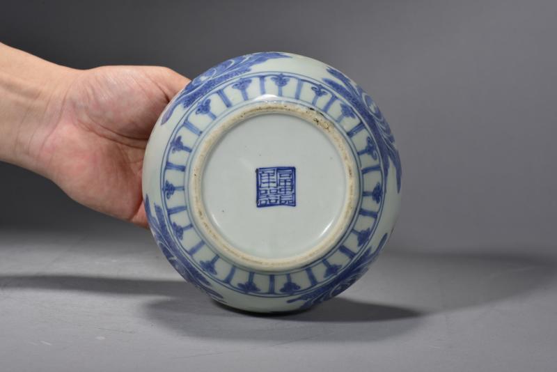 明中期 青花花卉纹罐 - 图6