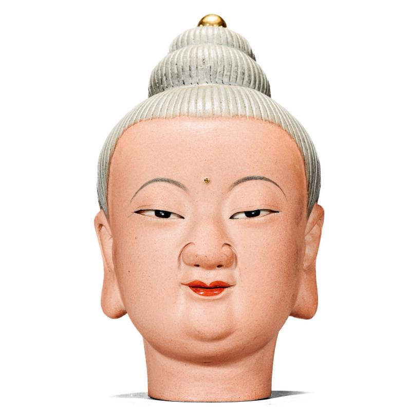 五十年代 曾龙升风格佛首